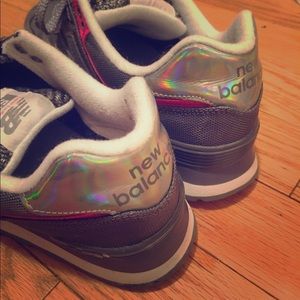 New Balance 574 Holographic Heel Sneakers